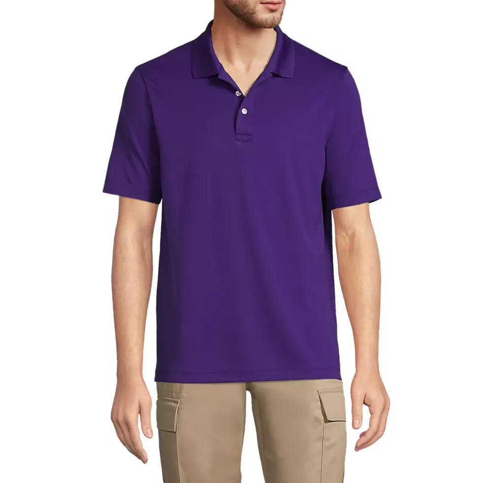 Men's Short Sleeve Solid Active Polo Shirt