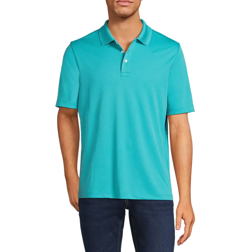 Men's Short Sleeve Solid Active Polo Shirt