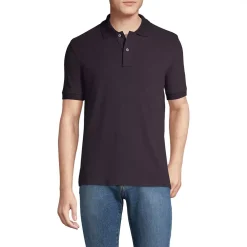 Men's Short Sleeve Tailored Banded Mesh Polo Shirt