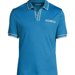 Men's Short Sleeve Tipped Welt Pocket Supima Polo