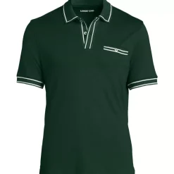 Men's Short Sleeve Tipped Welt Pocket Supima Polo