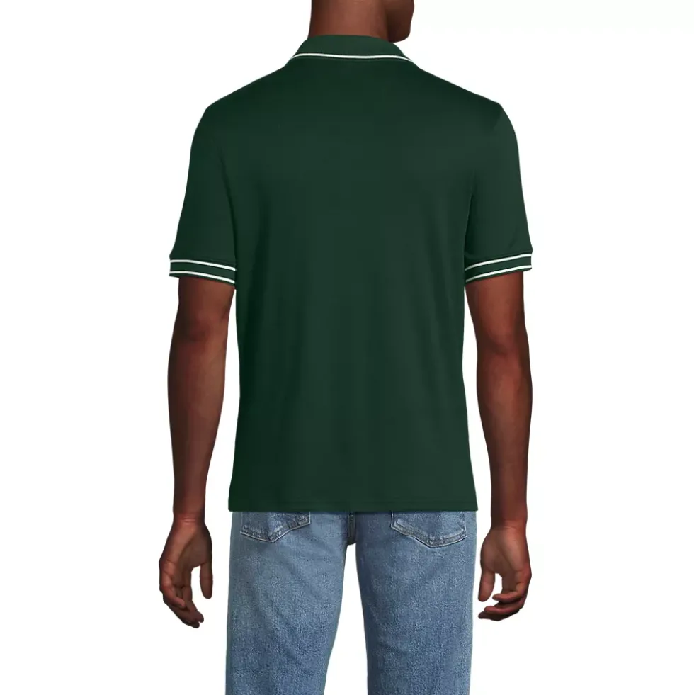 Men's Short Sleeve Tipped Welt Pocket Supima Polo
