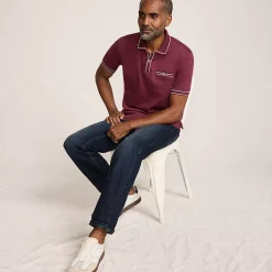 Men's Short Sleeve Tipped Welt Pocket Supima Polo