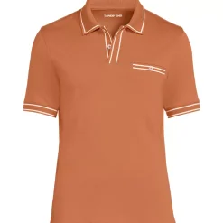Men's Short Sleeve Tipped Welt Pocket Supima Polo