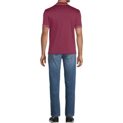Men's Short Sleeve Tipped Welt Pocket Supima Polo