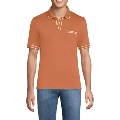Men's Short Sleeve Tipped Welt Pocket Supima Polo