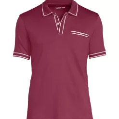 Men's Short Sleeve Tipped Welt Pocket Supima Polo
