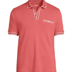 Men's Short Sleeve Tipped Welt Pocket Performance Supima Polo