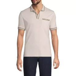Men's Short Sleeve Tipped Welt Pocket Performance Supima Polo