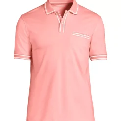 Men's Short Sleeve Tipped Welt Pocket Performance Supima Polo