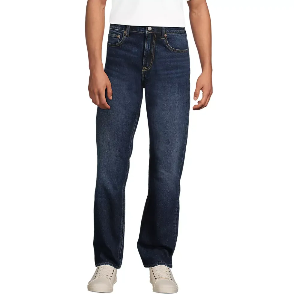 Men's Stretch Comfort Waist Classic Fit Flannel Lined Jean