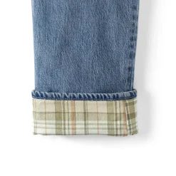 Men's Stretch Comfort Waist Classic Fit Flannel Lined Jean