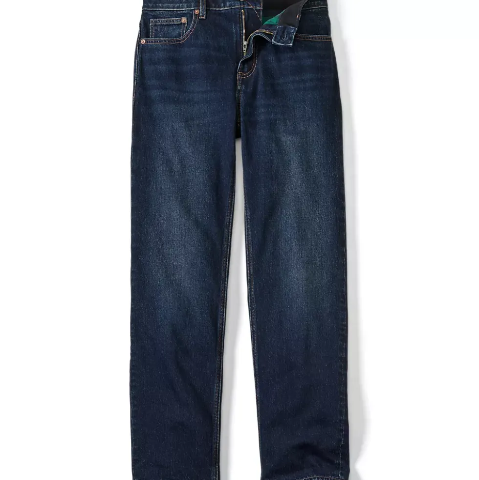 Men's Stretch Comfort Waist Classic Fit Flannel Lined Jean
