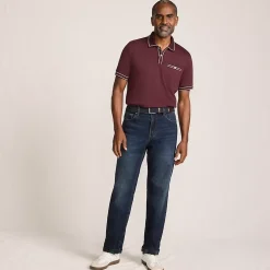 Men's Stretch Comfort Waist Classic Fit Flannel Lined Jean