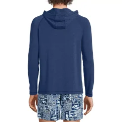 Men's SunShade UPF 50 Cooling Long Sleeve Hooded Swim Tee Rash Guard