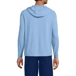 Men's SunShade UPF 50 Cooling Long Sleeve Hooded Swim Tee Rash Guard