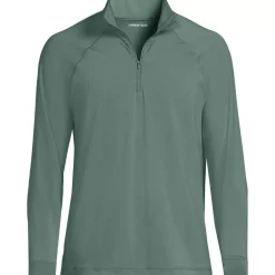Men's SunShade UPF 50 Cooling Quarter Zip Mock Neck Rash Guard Shirt