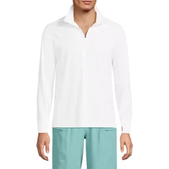 Men's SunShade UPF 50 Cooling Quarter Zip Mock Neck Rash Guard Shirt