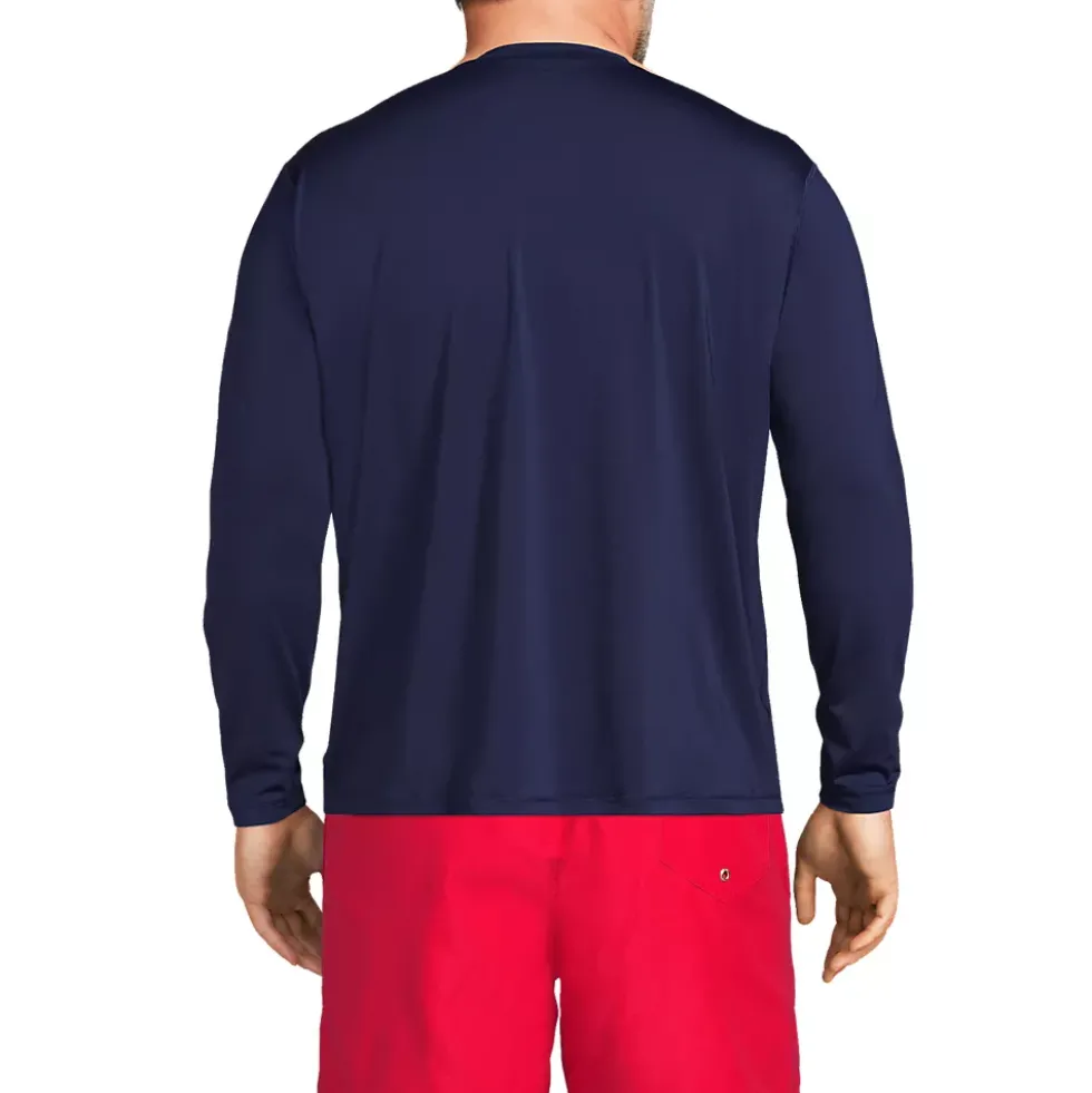 Men's SunShade UPF 50 Long Sleeve Swim Tee Rash Guard