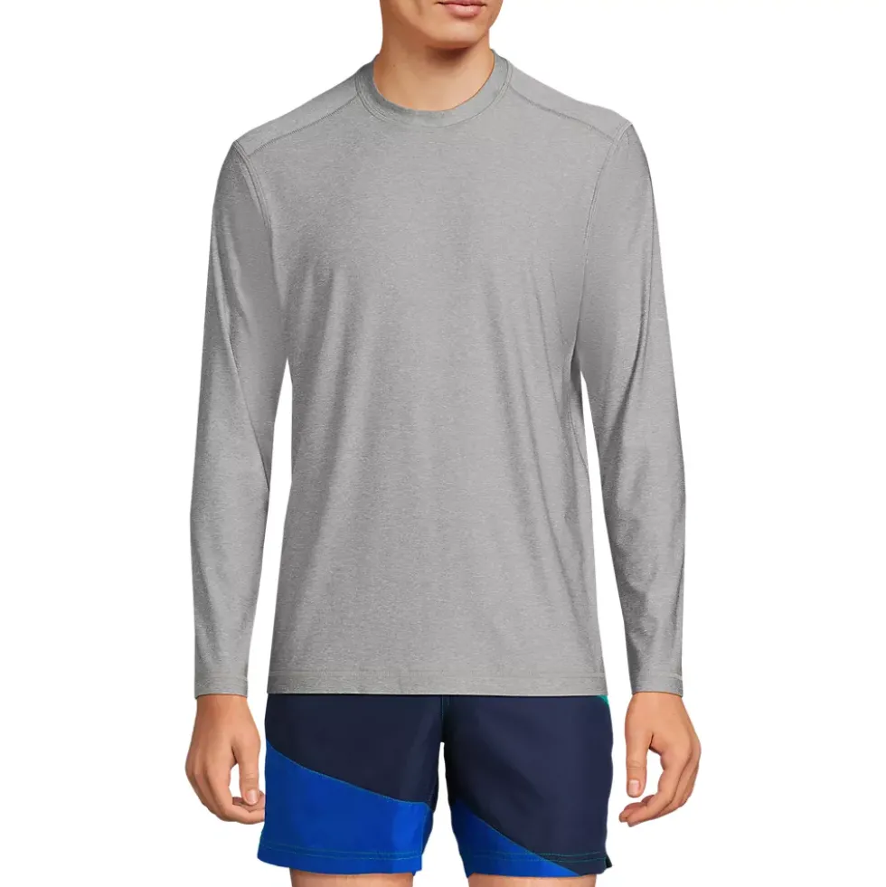 Men's SunShade UPF 50 Long Sleeve Swim Tee Rash Guard