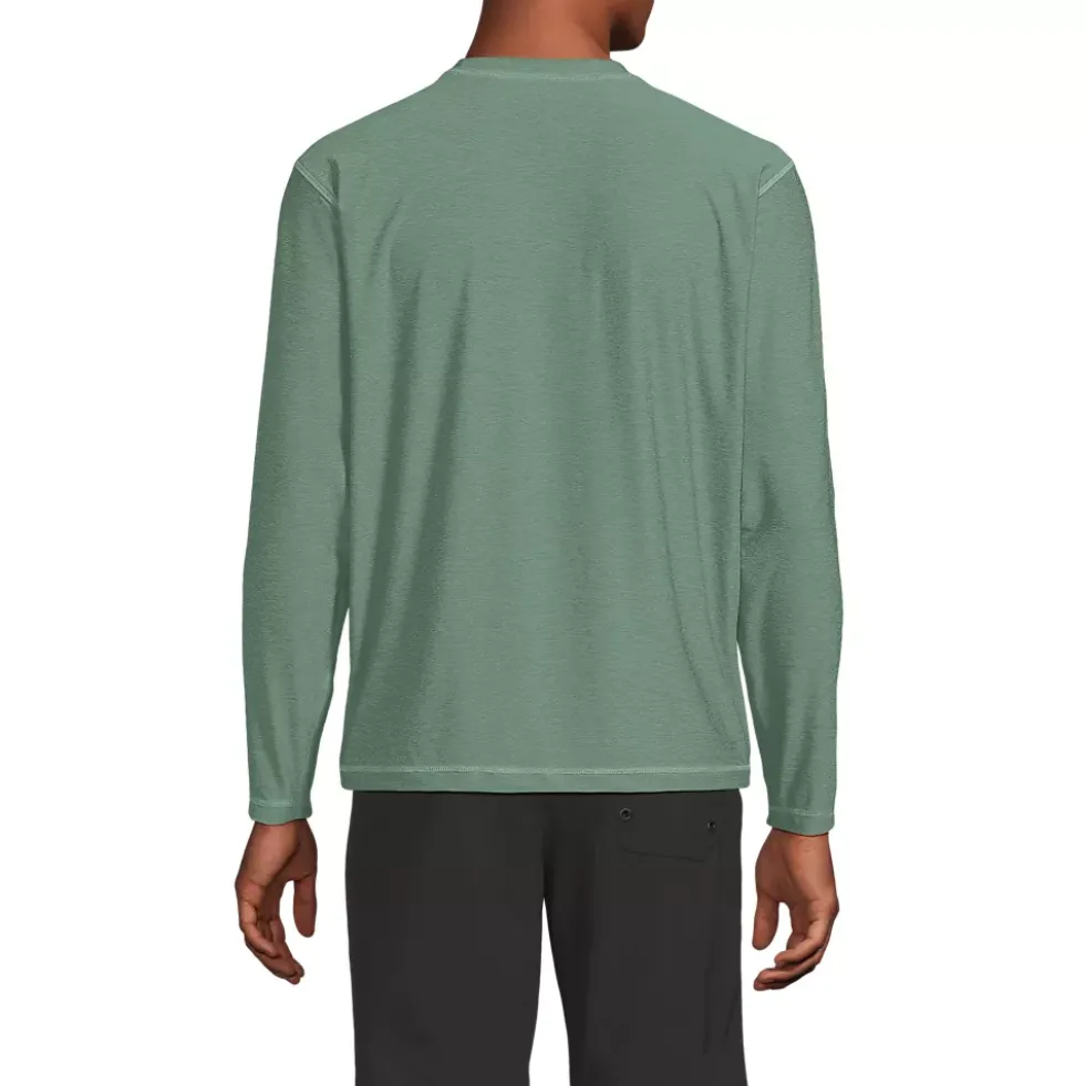 Men's SunShade UPF 50 Long Sleeve Swim Tee Rash Guard