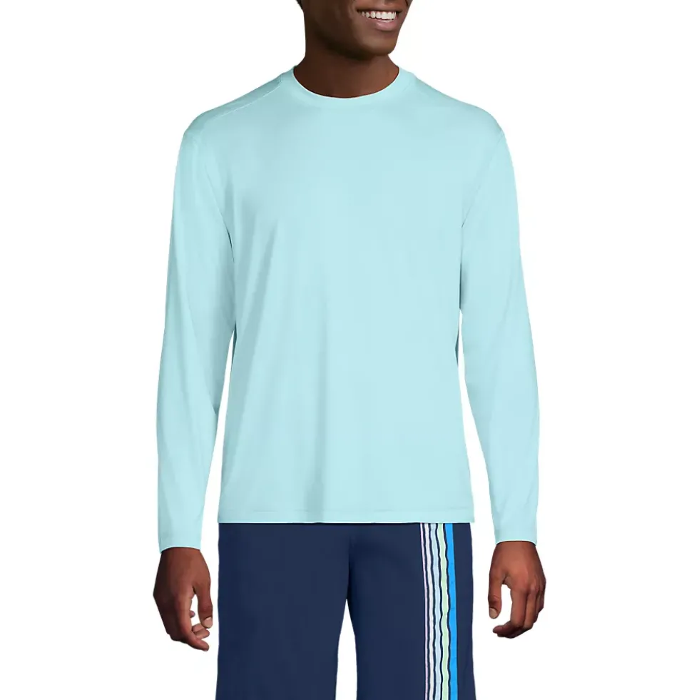Men's SunShade UPF 50 Long Sleeve Swim Tee Rash Guard
