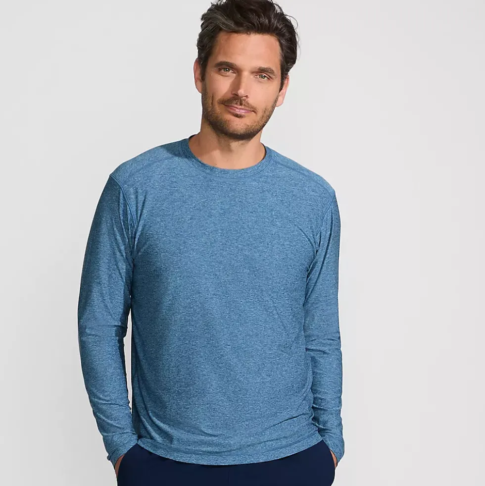 Men's SunShade UPF 50 Long Sleeve Swim Tee Rash Guard