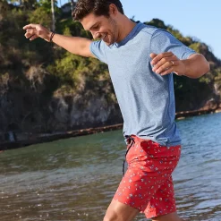 Men's SunShade UPF 50 Short Sleeve Swim Tee Rash Guard