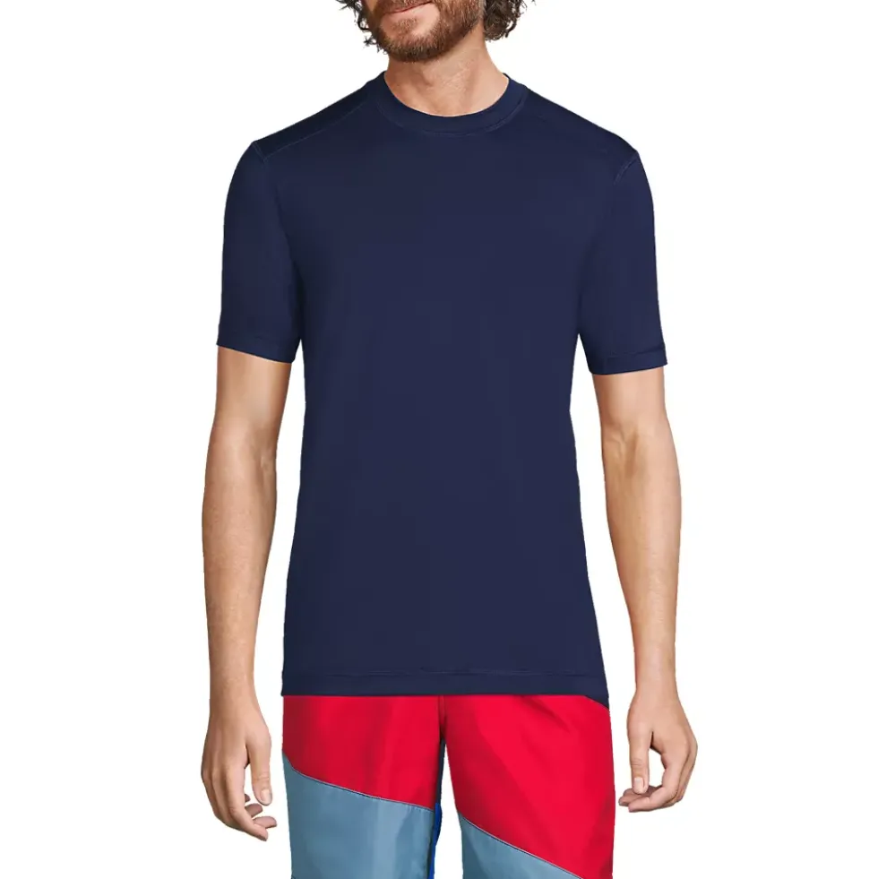 Men's SunShade UPF 50 Short Sleeve Swim Tee Rash Guard