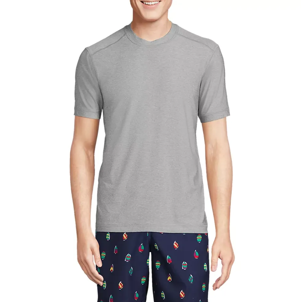 Men's SunShade UPF 50 Short Sleeve Swim Tee Rash Guard