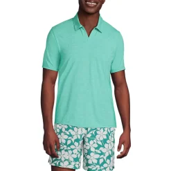 Men's SunShade UPF 50 Short Sleeve Johnny Collar Polo Rash Guard Shirt