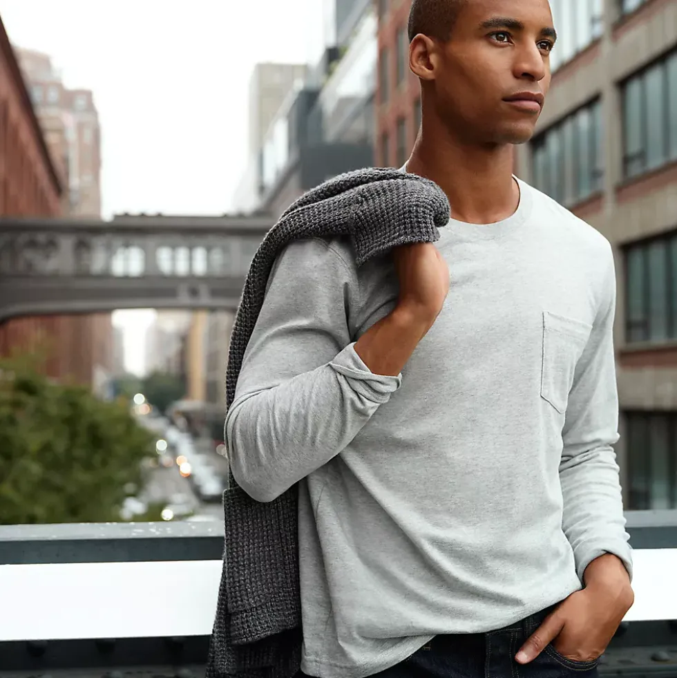 Men's Super-T Long Sleeve T-Shirt with Pocket