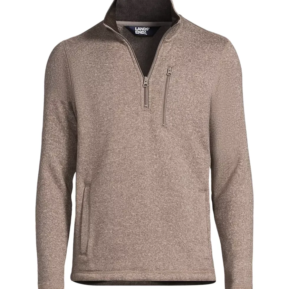 Men's Sweater Fleece Quarter Zip Pullover
