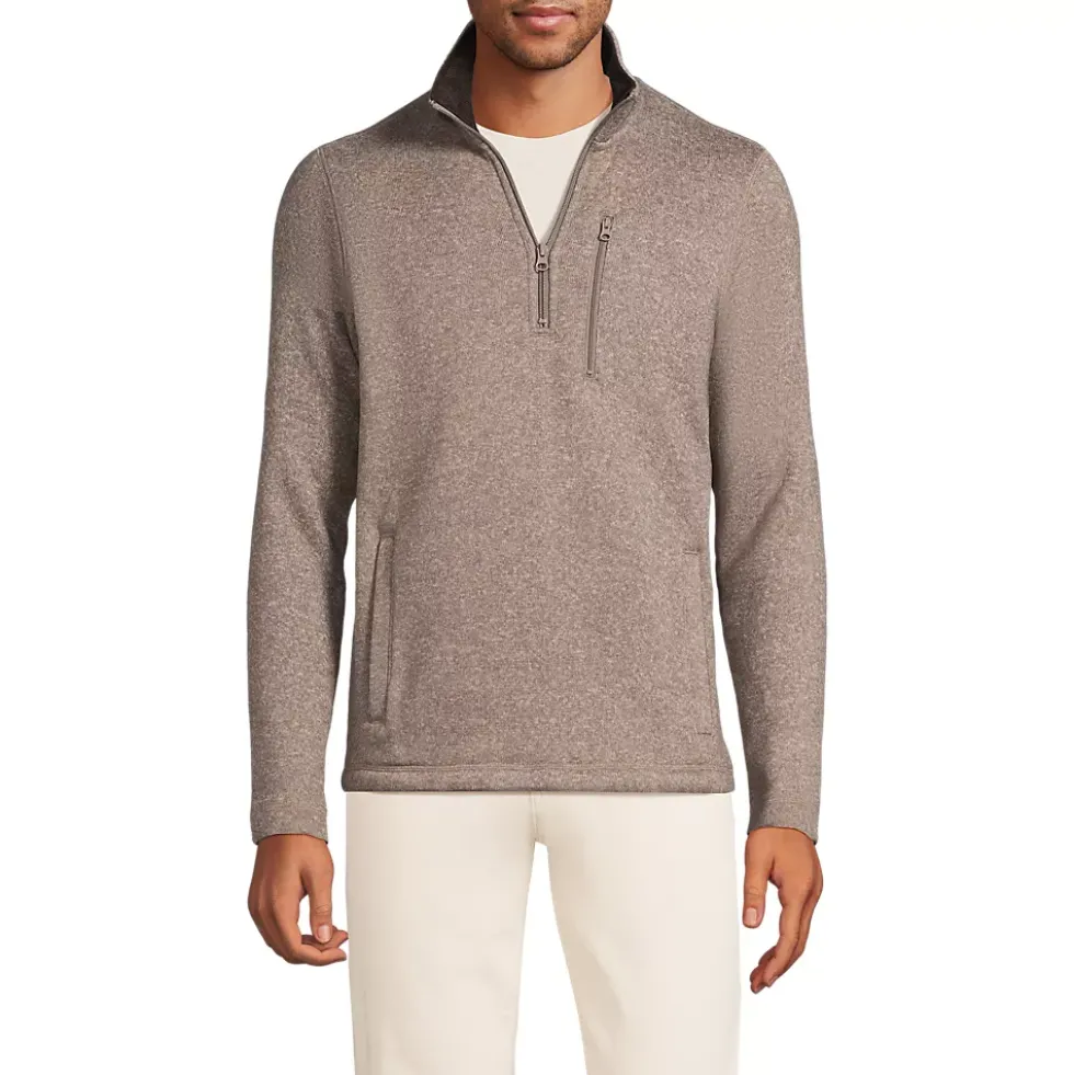 Men's Sweater Fleece Quarter Zip Pullover
