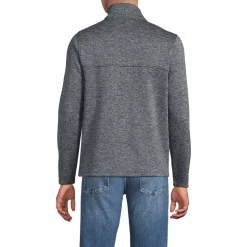 Men's Sweater Fleece Snap Neck Pullover Jacket