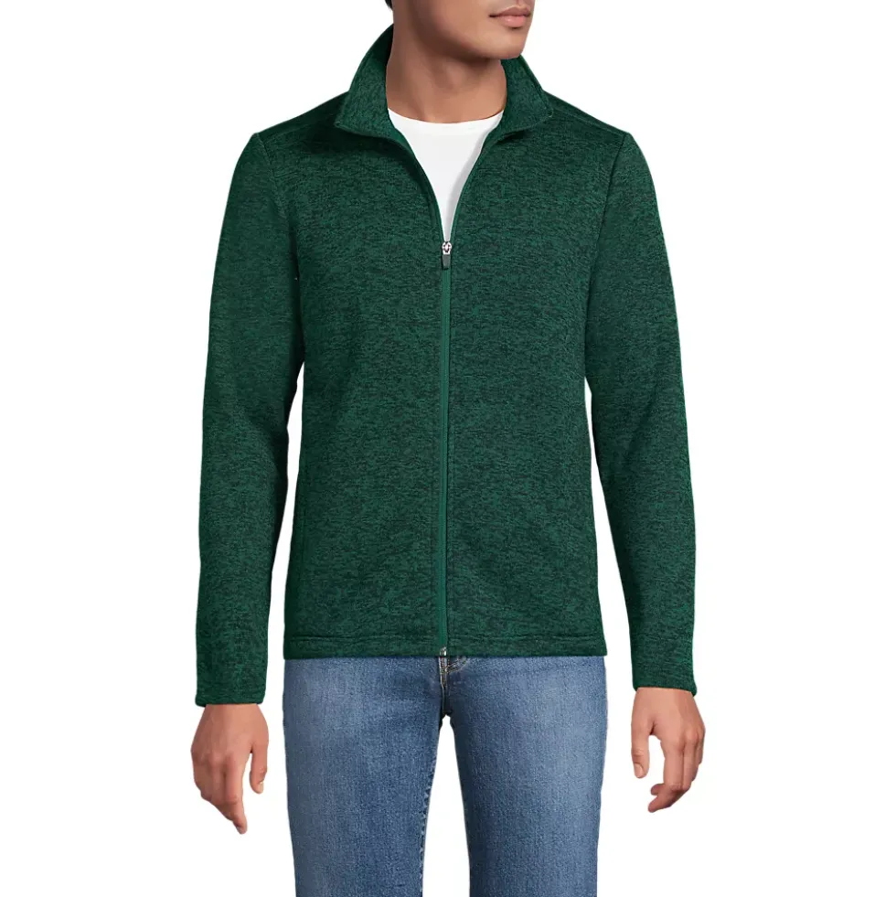 Men's Sweater Fleece Zip Front Jacket