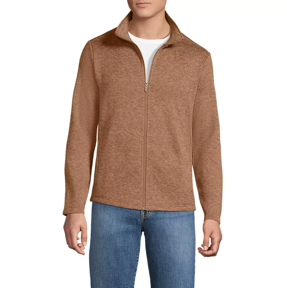 Men's Sweater Fleece Zip Front Jacket