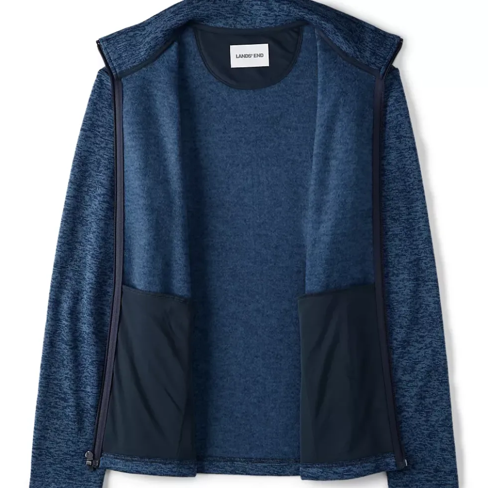 Men's Sweater Fleece Zip Front Jacket