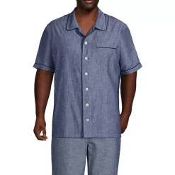 Men's Tall Short Sleeve Essential Pajama Shirt