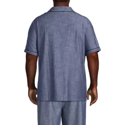 Men's Tall Short Sleeve Essential Pajama Shirt