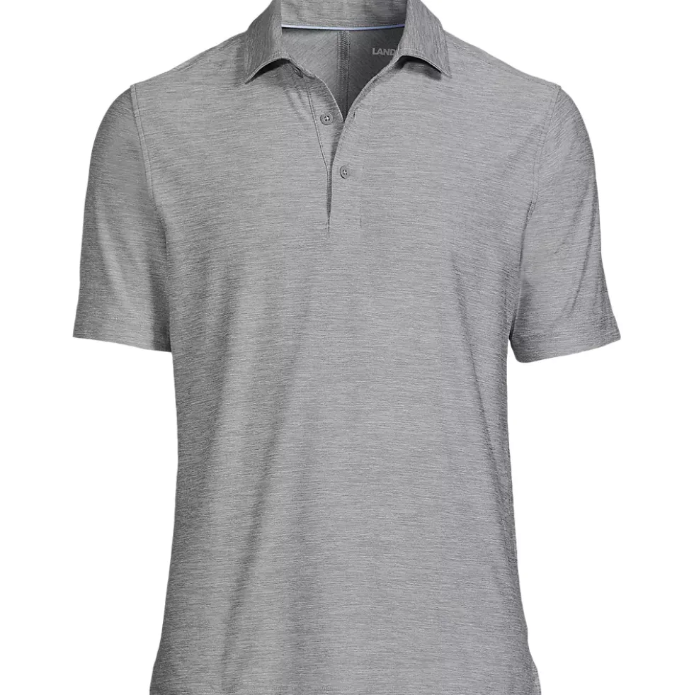 Men's Tall Short Sleeve Flex Performance Pieced Yoke Polo