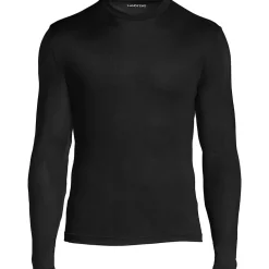 Men's Tall Silk Long Underwear Crew Neck