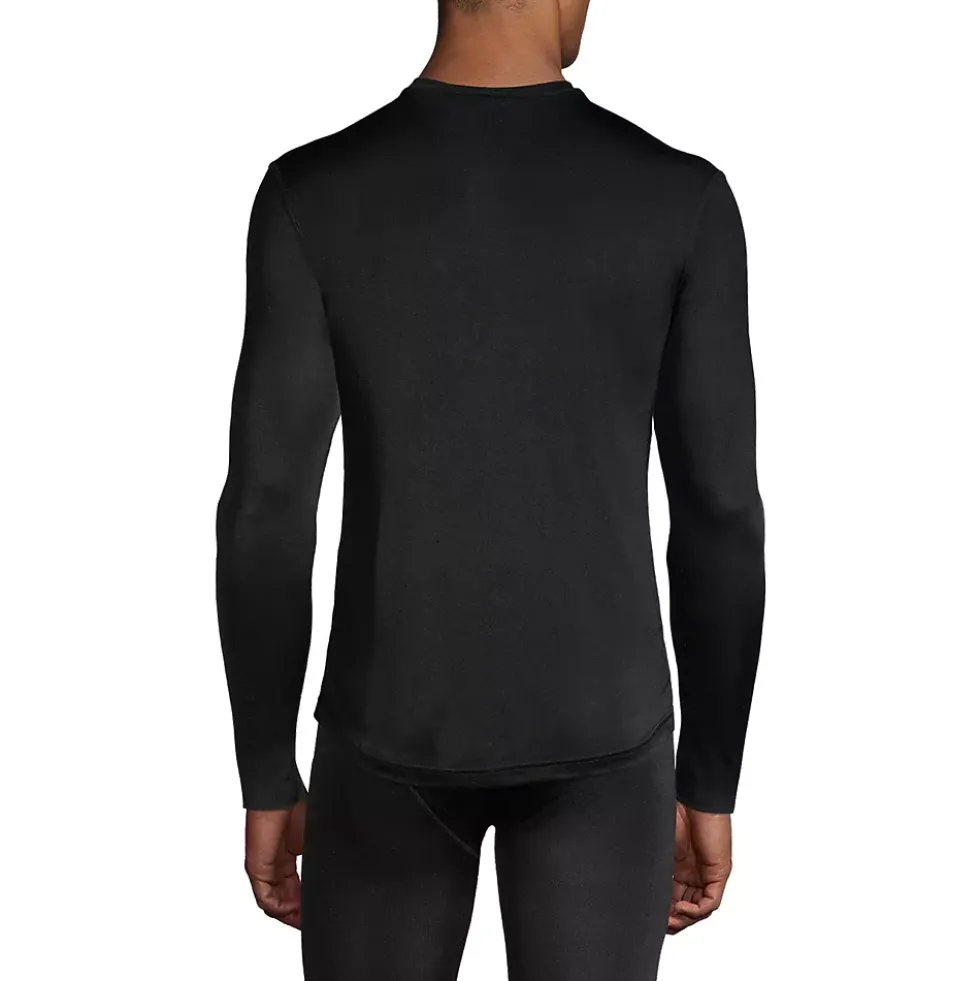 Men's Tall Silk Long Underwear Crew Neck