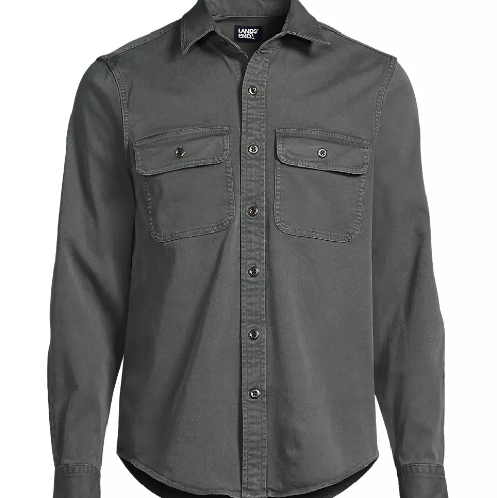 Men's Tall Sun Washed Overshirt