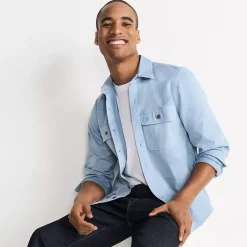 Men's Tall Sun Washed Overshirt