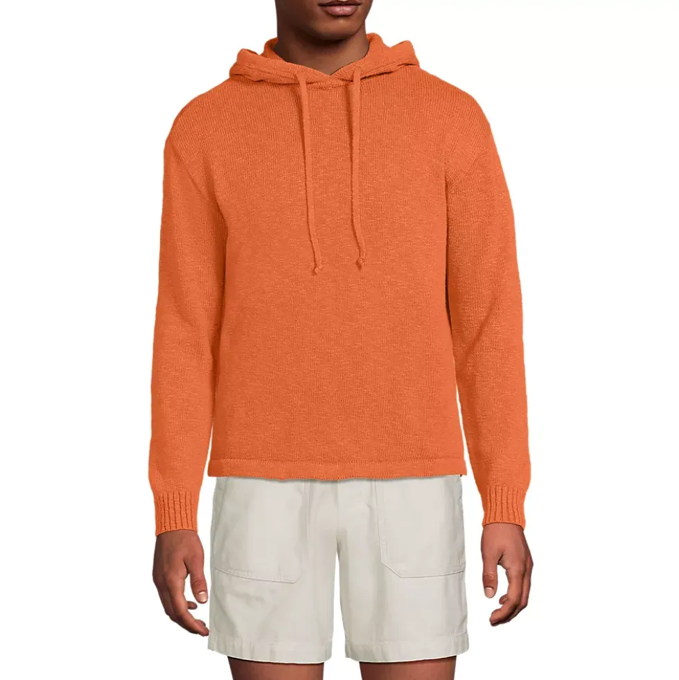 Men's Textural Slub Hoodie Sweater