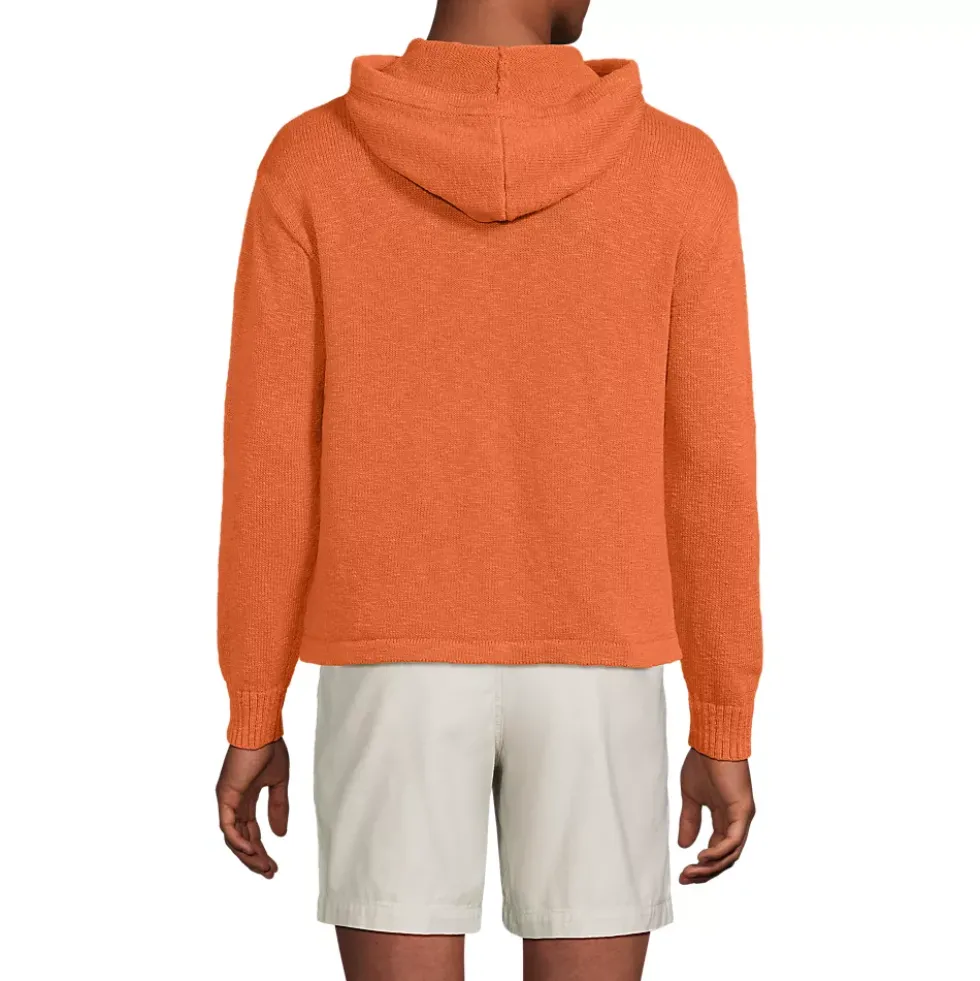 Men's Textural Slub Hoodie Sweater