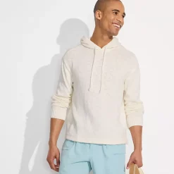 Men's Textural Slub Hoodie Sweater