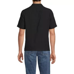 Men's Textured Camp Collar Shirt