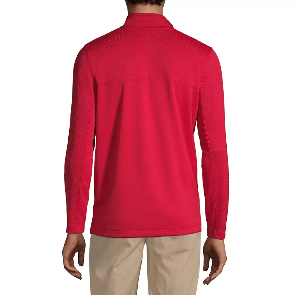 Men's Textured Quarter Zip Pullover
